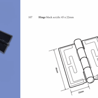 Plastic Fabrication | Cnc Laser Cutting | Gold Coast | Plastics Online | 107 Black Hinge Png