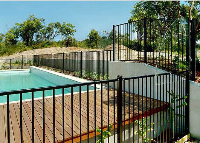 Plastic Fabrication | Cnc Laser Cutting | Gold Coast | Plastics Online | Aluminium Flattop Pool Fence With Perspex Special