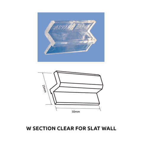 Plastic Fabrication | Cnc Laser Cutting | Gold Coast | Plastics Online | W Section Clear For Slat Wall