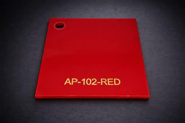 Acrylic 102 Red Tint Sample