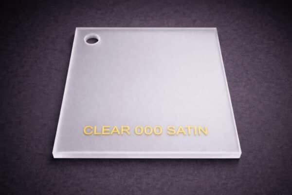 Acrylic Clear Satin Sample
