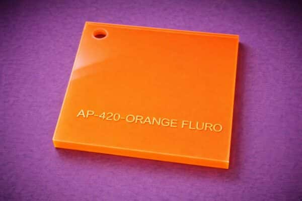 Acrylic Orange Fluro