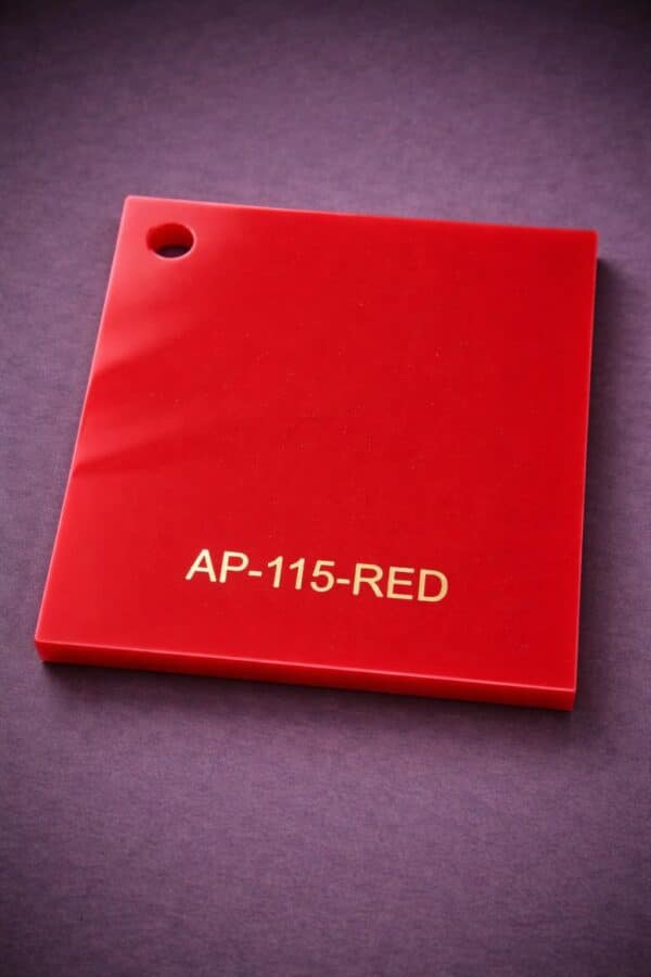 Acrylic Red 115 Sample