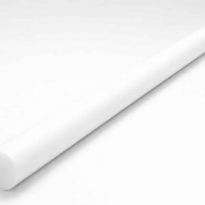 White Teflon/PTFE rod