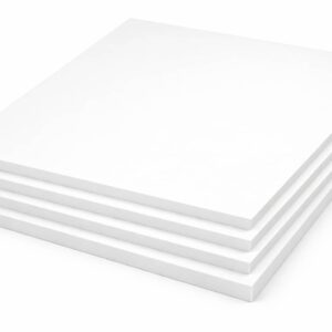 Stack of white teflon/PTFE sheets