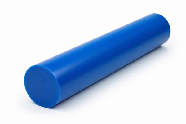 Vibrant blue Nylatron rod