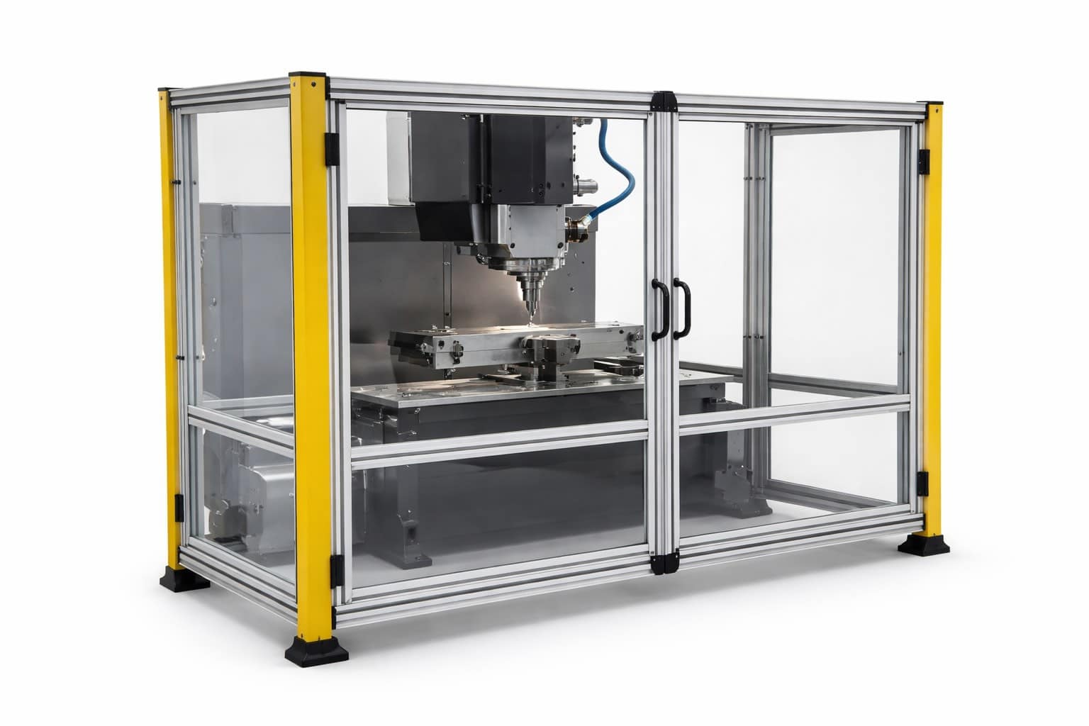 CNC Machine With Polycarbonate Machine Guard