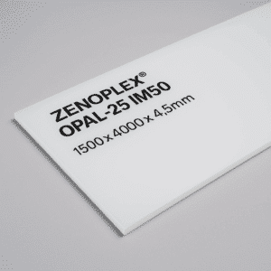 High impact acrylic zenoplex opal sheets