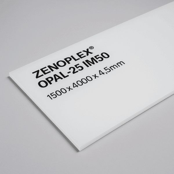 High impact acrylic zenoplex opal sheets